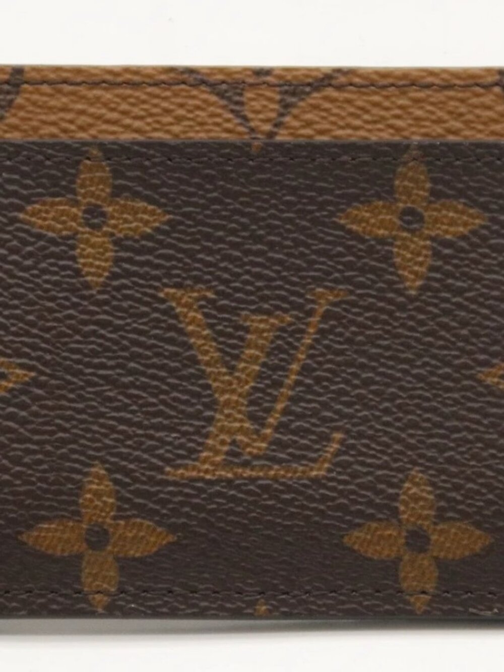 Louis Vuitton Monogram Reverse Canvas Card Holder Wallet